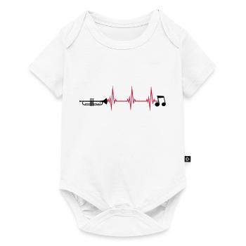 Pulse Trumpet Instrument - Baby Premium short-sleeve bodysuit - white - Front