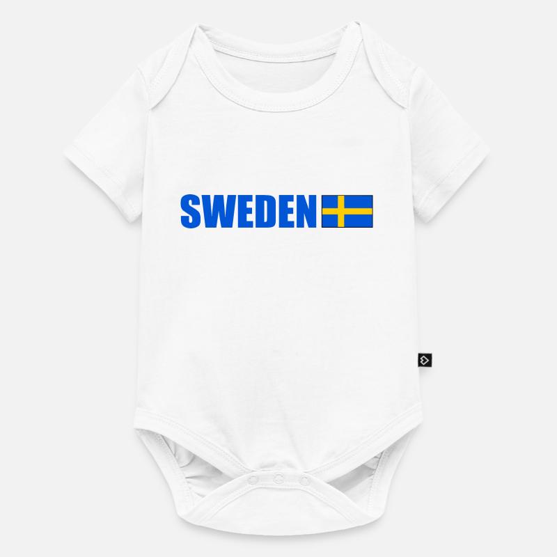 Sweden - Body à manches courtes Premium Bébé - blanc