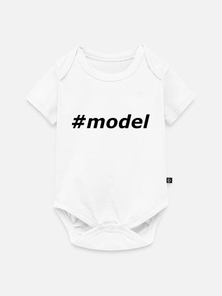 #model - Baby Premium Kurzarmbody - Weiß