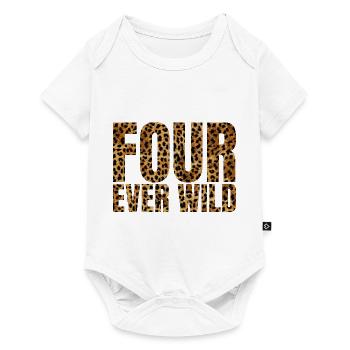 Four Ever Wild 29 - Baby Premium Kurzarmbody - Weiß - Vorne