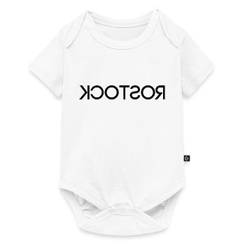 Rostock - Hansestadt - Ostsee - seitenverkehrt - Baby Premium Kurzarmbody - Weiß - Vorne