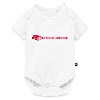 I closed my book - Baby Premium Kurzarmbody - Weiß - Vorne