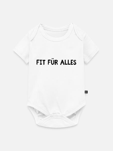 Fit für alles - Baby Premium Kurzarmbody - Weiß