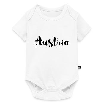 Austria lettrage - Body à manches courtes Premium Bébé - blanc - Devant