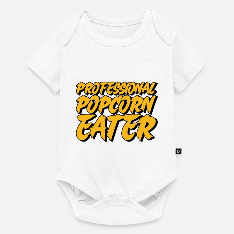 Mangeur de pop-corn professionnel - Body à manches courtes Premium Bébé - blanc