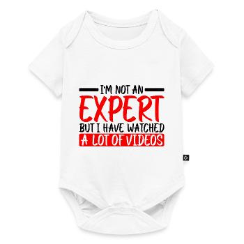 Not An Expert But I Have Watched A Lot Of Videos 3 - Baby Premium short-sleeve bodysuit - white - Front