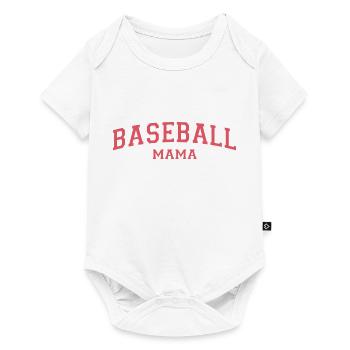 Maman baseball - Body à manches courtes Premium Bébé - blanc - Devant