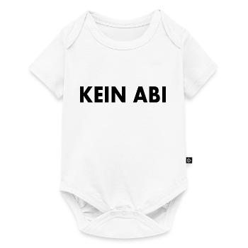 Kein abi - Baby Premium Kurzarmbody - Weiß - Vorne