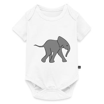 Éléphant Bébé Bébé Éléphant Bébé Jeunes Enfants - Body à manches courtes Premium Bébé - blanc - Devant
