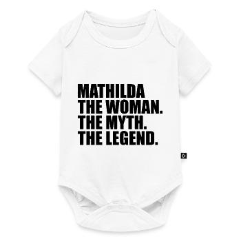 Woman Myth Legend Name Mathilda - Baby Premium short-sleeve bodysuit - white - Front