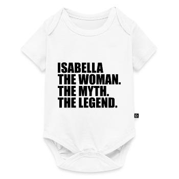Woman Myth Legend Name Isabella - Baby Premium short-sleeve bodysuit - white - Front