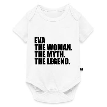 Woman Myth Legend Name Eva - Baby Premium short-sleeve bodysuit - white - Front