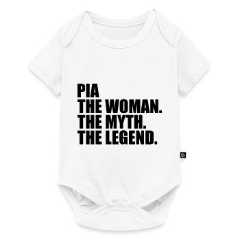 Woman Myth Legend Name Pia - Baby Premium short-sleeve bodysuit - white - Front