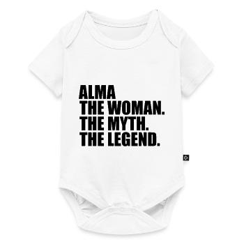 Woman Myth Legend Name Alma - Baby Premium short-sleeve bodysuit - white - Front