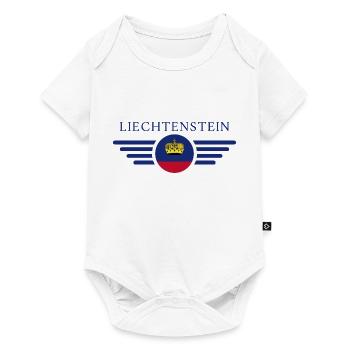 T-shirt style liechtensteinois - Body à manches courtes Premium Bébé - blanc - Devant