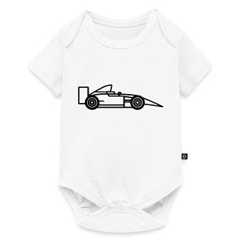 voiture de course - Body à manches courtes Premium Bébé - blanc - Devant
