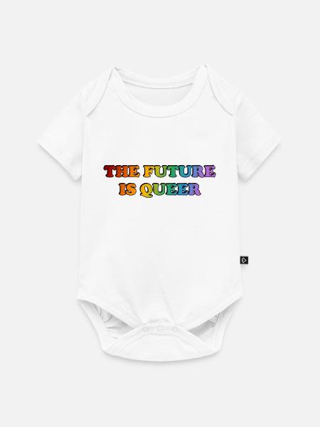 Die Zukunft ist queer - Baby Premium Kurzarmbody - Weiß