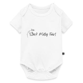 Stark Mutig Fair, Kinderedition - Baby Premium Kurzarmbody - Weiß - Vorne