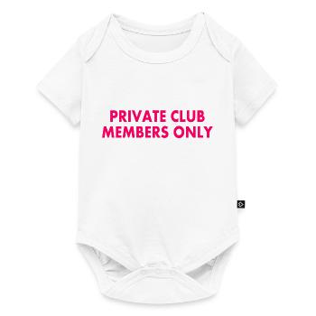 private club members only - Baby Premium short-sleeve bodysuit - white - Front