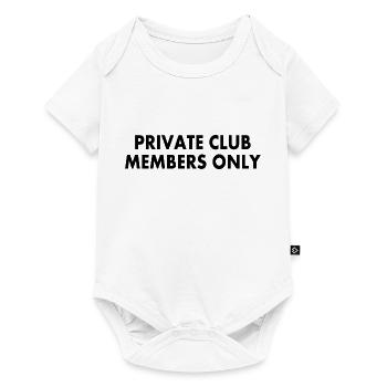 private club members only - Baby Premium short-sleeve bodysuit - white - Front