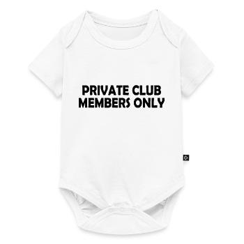 private club members only - Baby Premium short-sleeve bodysuit - white - Front