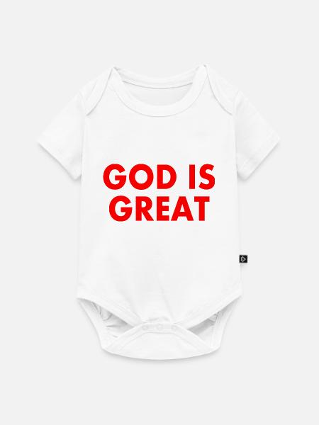 god is great - Baby Premium Kurzarmbody - Weiß