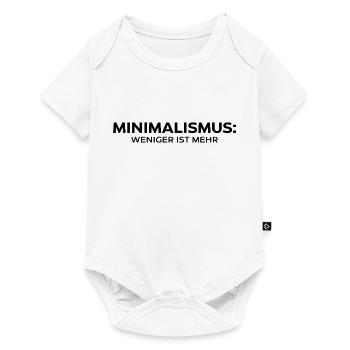 Minimalismus: Weniger ist mehr - Baby Premium Kurzarmbody - Weiß - Vorne