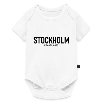Stockholm - City of Lights - Schweden - Sweden - Baby Premium short-sleeve bodysuit - white - Front