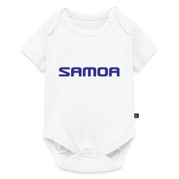 Samoa Logo - Polynesien - Südsee - Baby Premium Kurzarmbody - Weiß - Vorne