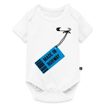 Fabriqué en Norvège - Body à manches courtes Premium Bébé - blanc - Devant