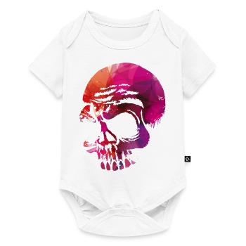 Skulls go hard - Baby Premium short-sleeve bodysuit - white - Front