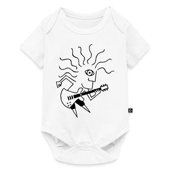 Joueur de guitare électrique / E-Guitar Player - Body à manches courtes Premium Bébé - blanc - Devant