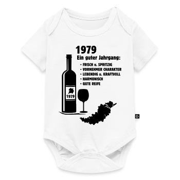 Geburtstag Jahrgang 1979 - Baby Premium Kurzarmbody - Weiß - Vorne