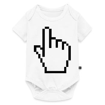 Pixel hand - Baby Premium short-sleeve bodysuit - white - Front