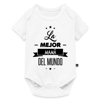la mejor mama del mundo - Body à manches courtes Premium Bébé - blanc - Devant