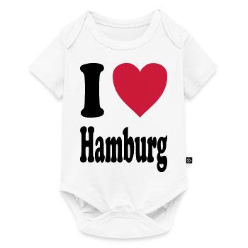 I love Hamburg - Baby Premium short-sleeve bodysuit - white - Front
