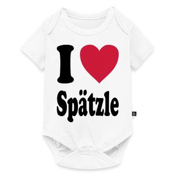 I love Spätzle (Alle Farben!) - Baby Premium Kurzarmbody - Weiß - Vorne
