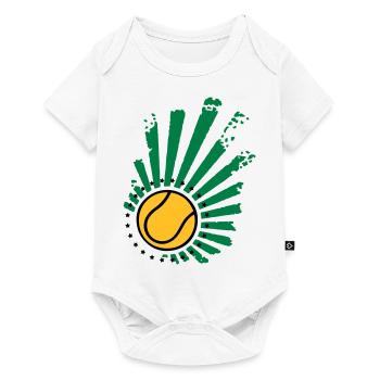 Design de tennis (Stars) - Body à manches courtes Premium Bébé - blanc - Devant