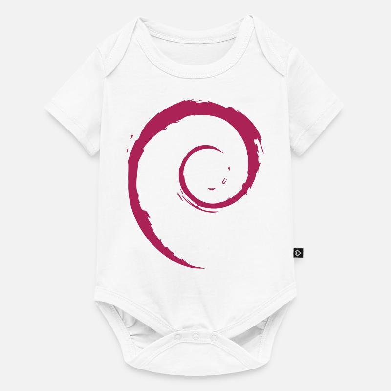 Système d’exploitation Linux Spiral PC Gift IT Idea - Body à manches courtes Premium Bébé - blanc