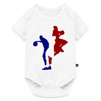 basketball - Body à manches courtes Premium Bébé - blanc - Devant