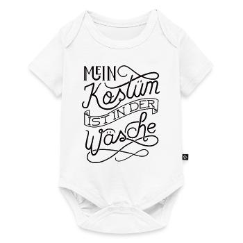 Mein Kostüm ist in der Wäsche - Baby Premium Kurzarmbody - Weiß - Vorne