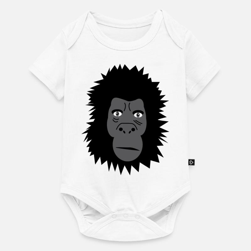Gorilla - Body à manches courtes Premium Bébé - blanc