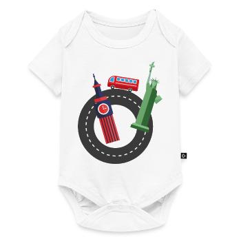 Travel | Holiday | Gift idea - Baby Premium short-sleeve bodysuit - white - Front