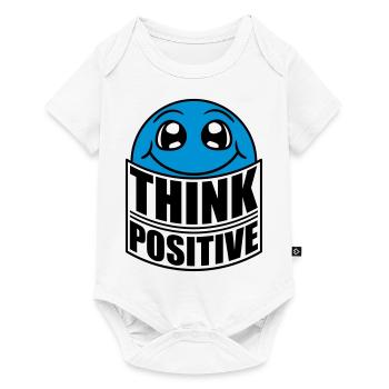 Think Think Cool Think Positive Stay Positive - Baby Premium short-sleeve bodysuit - white - Front