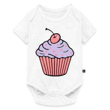 Cupcake - Baby Premium short-sleeve bodysuit - white - Front