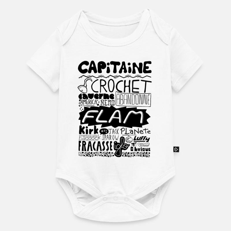 Capitaine - Body à manches courtes Premium Bébé - blanc