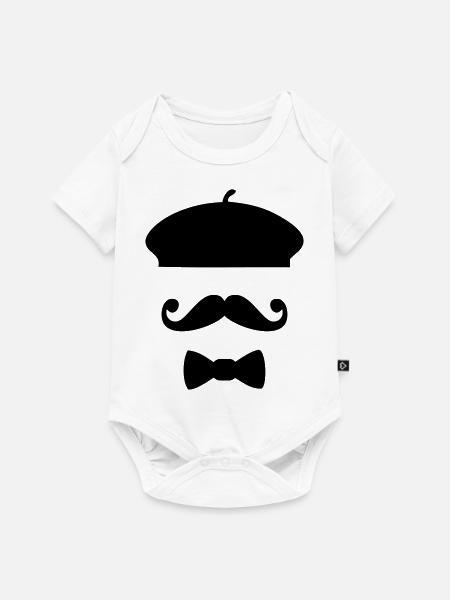 Die Französisch-Touch - Baby Premium Kurzarmbody - Weiß