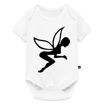 Fee fairy tail tales vintage cute girl retro - Baby Premium Kurzarmbody - Weiß - Vorne