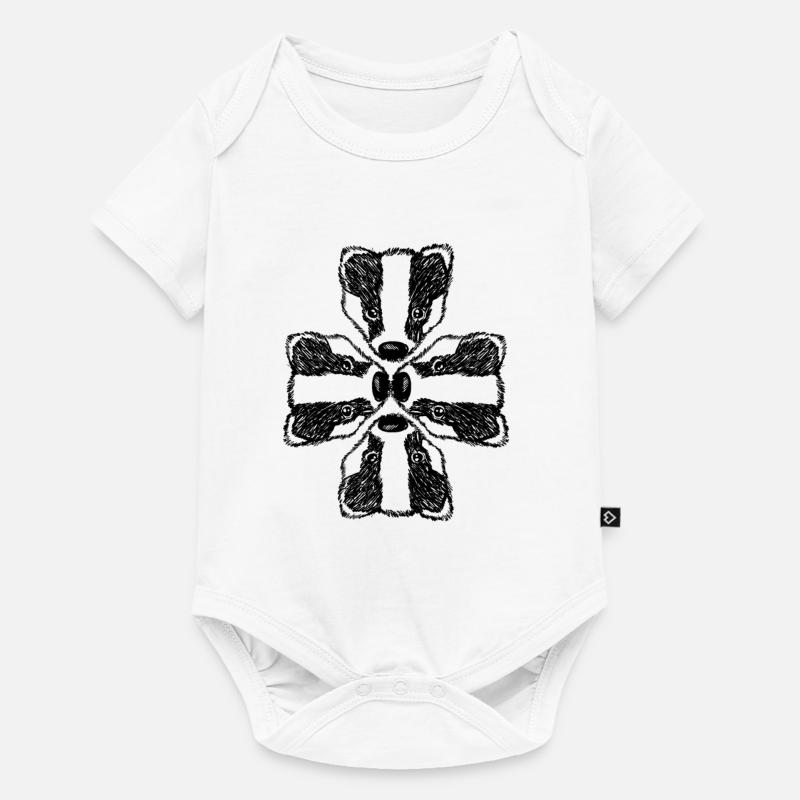 Blaireau - Body à manches courtes Premium Bébé - blanc