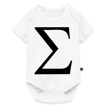 Greek Symbol - Sigma - Baby Premium short-sleeve bodysuit - white - Front